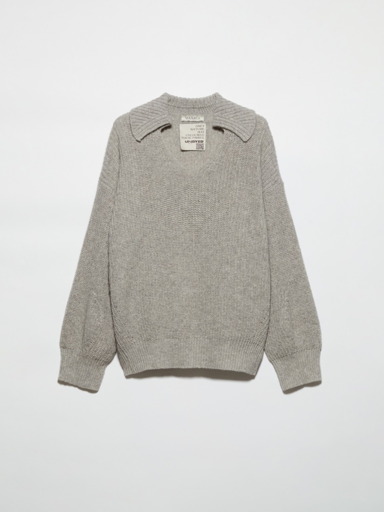 Cardigan in blend di lana Undyed, sabbia | MAX&Co. Maglia in blend di lana Undyed - SABBIA - MAX&Co.